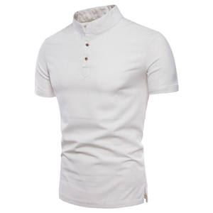 Vêtements de sport unisexes, polos de couleur unie, vêtements de sport respirants, col montant, collection été, vente en gros de polos pour hommes - Product Image 4