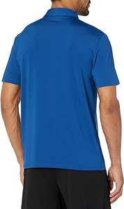 Directo de fábrica de los hombres de corte clásico de algodón para Polo camiseta de doble cuello patrón sólido de manga corta de punto de tela Formal - Product Image 3