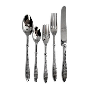 Ensemble de couverts d'hôtel cuillère en acier inoxydable polie en or ensemble d'ustensiles de restaurant couverts de mariage avec conception personnalisée - Product Image 5