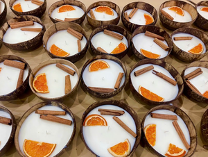เทียนกะลามะพร้าวแบบพรีเมี่ยมเทียนหอมสำหรับตกแต่งบ้าน - Product Image 6