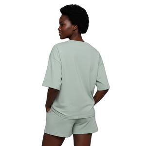 Conjunto de 2 Piezas para Mujer, 100% Algodón, Camiseta y Pantalones Cortos de Felpa, con Logotipo Personalizado Impreso en 3D, OEM/ODM 2026 - Product Image 2