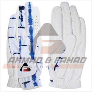 Gant de golf avec poignées respirantes en cuir véritable Cabretta en cuir PU avec impression colorée à l'arrière pour une utilisation sportive - Product Image 5