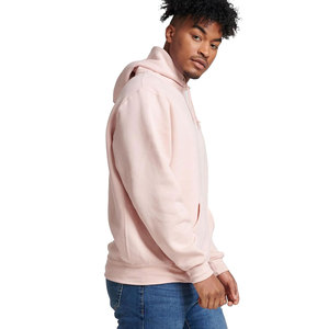 Sudadera Deportiva Extra Grande para Hombre, Sudadera de Forro Polar de Color Sólido con Diseño de Bordado e Impresión en Tela Ecológica de Algodón/Bambú - Product Image 5