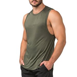 Débardeur respirant pour hommes de qualité supérieure en gros décontracté tricoté sans manches vêtements d'entraînement en coton - Product Image 1