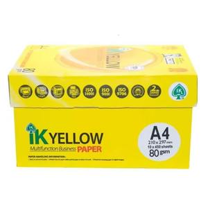 IK jaune A4 copie papier Premium impression clarté avec 80GSM IK jaune A4 copie papier haute qualité en vrac pour le bureau et le travail scolaire - Product Image 3
