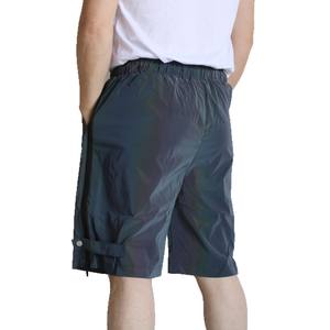 Pantalones cortos de gimnasio de alta visibilidad Hi Viz, transpirables, de secado rápido, deportes de verano, sueltos, informales, de Color arcoíris, pantalones cortos reflectantes para hombres - Product Image 3