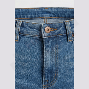Nouveauté 2025, jean décontracté pour homme, prix bas, denim délavé, pantalon droit, coupe régulière, 100% coton, service OEM - Product Image 4