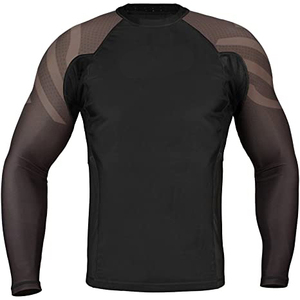 Camiseta de Compresión Personalizada para Hombre, Manga Larga, con Logotipo de Surf, MMA/BJJ, Rashguard Sublimado de Jiu Jitsu, Transpirable y de Secado Rápido - Product Image 2