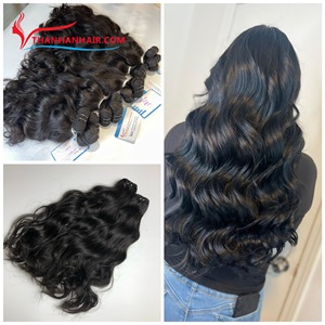 Paquetes de cabello humano virgen sin procesar 100% cabello humano vietnamita Color negro natural 8 "a 32" Extensiones de cabello - Product Image 3
