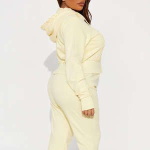 Prix de gros, logo personnalisé, vêtements de sport pour femmes, survêtement / Vêtements de sport pour femmes très vendus, ensemble deux pièces, streetwear élégant, survêtement - Product Image 6