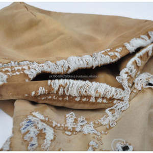 Custom High Quality Cotton French Terry Street Wear Vintage Acid Washed Hoodie Distressed Ripped Hoodies <b>raw</b> edges - Product Image 2