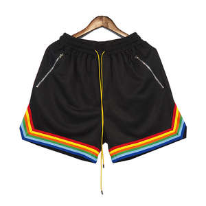 2025 pantalones cortos para correr transpirables de lujo con logotipo personalizado nuevos pantalones cortos para correr en el gimnasio para hombres de talla grande - Product Image 1