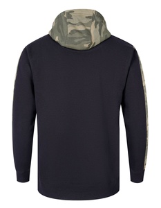 Ensemble 2 pièces de pantalons de survêtement et sweat à capuche unisexe en polyester/coton teint uni pour les pistes d'automne - Product Image 5