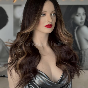 Perruque de haute qualité cheveux vietnamiens vierge humaine non transformée cuticule alignée pleine densité brillance naturelle Texture douce exportation d'usine - Product Image 3