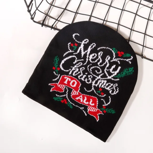 หมวกไหมพรมลายหัวใจเชอร์รี่สำหรับผู้หญิงหมวกฤดูหนาวแฟชั่นสไตล์ยุโรปอเมริกัน - Product Image 3