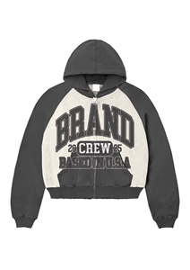 Sudadera con Capucha Personalizada con Impresión y Bordado, Transpirable, Gruesa, de Algodón Grueso, Tejido Lavado, Corte Holgado - Product Image 5