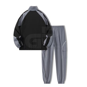 Survêtement rétro pour homme, idéal pour un style décontracté et streetwear, avec tissu respirant et coupe confortable pour l'été. - Product Image 2