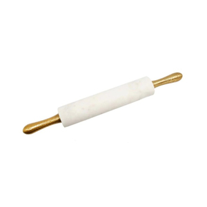 Rodillo de mármol blanco de último diseño con tamaño mediano, ideal para repostería en utensilios de cocina para el hogar y el restaurante - Product Image 4