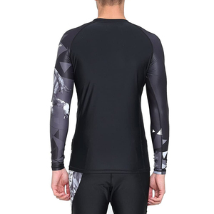 Superventas OEM Rash Guards Hombres Protección UV Manga larga Logotipo personalizado y sublimación Impreso Rash Guard en Venta barata - Product Image 2