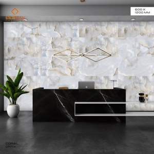 Importer directement de l'Inde Revêtement de sol en porcelaine marbre émaillée noire Carreaux de céramique 600x1200 Carreaux muraux entièrement polis Intérieurs - Product Image 4