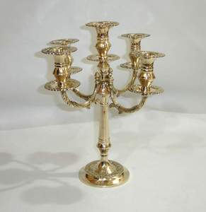 Hot Vantage Moderne Nouvelle Arrivée Dernière Conception Élégant Bougeoirs En Métal 7 Branches Menorah Bougeoir En Métal Temple Menorah - Product Image 6