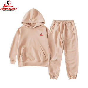Venta al por mayor Sweat Jogger Suits Hoodies 100% algodón Slim Fit Winter Men Streetwear Sweatsuit Stacked Chándales - Product Image 3