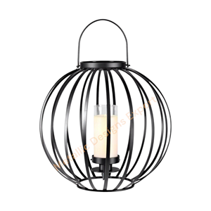 Porte-lanterne de pot de bougie en fil de métal noir chic pour la décoration intérieure Éclairage décoratif polyvalent unique pour une utilisation intérieure et extérieure - Product Image 6