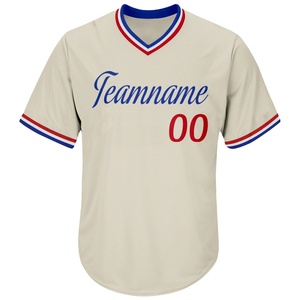 Camiseta de Béisbol/Sóftbol Personalizada de Talla Grande, Transpirable, 100% Poliéster, de Secado Rápido, Antibacteriana, con Cuello en V - Product Image 1