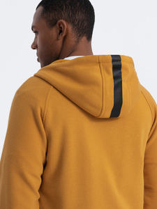 Otoño Invierno nueva moda de hombre bordado 100% algodón polar transpirable de talla grande Color sólido pulóver con capucha Casual con capucha - Product Image 2