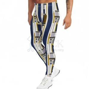 Men's High Quality Butt Lifting Fitness Tights Stretchy Sports <b>Leggings</b> Spandex/<b>Polyester</b> Quick Dry Adjustable Workout Full - Product Image 2