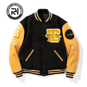 Chaqueta universitaria de moda, chaqueta con letras de béisbol con logotipo personalizado OEM, calidad superior para equipo escolar y mercancía de marca - Product Image 1