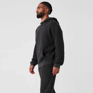 Sudadera con capucha para hombre-Sudadera con capucha informal suave y cómoda con cordón ajustable, perfecta para uso diario, gimnasio - Product Image 3