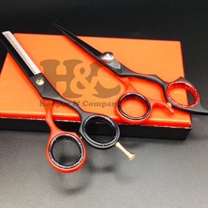 New Style Straight Sharp Japanese Stainless Steel Long Handle Right-Handed Thinning <b>Barber</b> Scissors for Hair Dressing Wholesale - Product Image 2