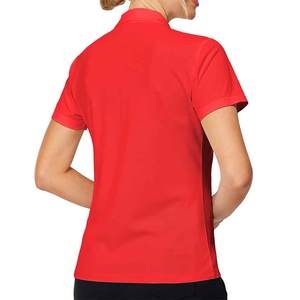 Look professionnel manches courtes pour femmes d'excellente qualité pour polo polos de couleur unie pour femmes - Product Image 2