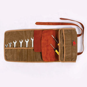 Multi-Function Custom Travel Tool Pouch Heavy Duty Leather Canvass <b>Roll</b> <b>Bag</b> <b>Roll</b> Tool Pouch Fashion Style With Stylish Design - Product Image 1