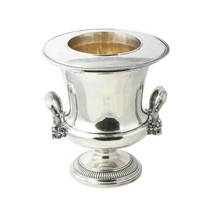 Tina de bebidas de aluminio y metal Fabricante de enfriadores de vino decorativos Cubo de champán de hielo Enfriador de vino de metal - Product Image 1