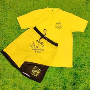 Conjunto corto de ropa de calle personalizada OEM, chándal de algodón con estampado gráfico, conjunto de camisa y pantalones cortos de verano para hombre, algodón transpirable - Product Image 6