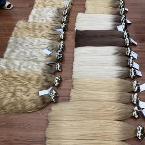 Gran venta Producto de moda Color Cabello a granel 100% Extensión de cabello humano Natural Recto Ondulado Pareciendo listo en stock - Product Image 1