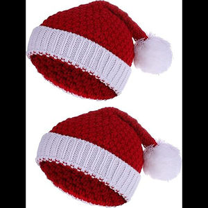 Chapeau de Noël tendance, cadeau de Noël, cadeau de fête, cadeau de Noël du Père Noël secret, imprimé pompon, paysage de plage, cadeau d'anniversaire - Product Image 5