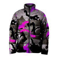 Veste matelassée imperméable pour hommes Manteau d'hiver rembourré à bulles Polyester Extérieur coupe-vent Veste matelassée pour hommes