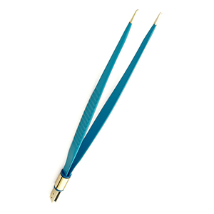 Pince bipolaire ophtalmique manuelle en acier inoxydable, aiguille chirurgicale droite pour instruments chirurgicaux de base pour la thérapie nerveuse - Product Image 2