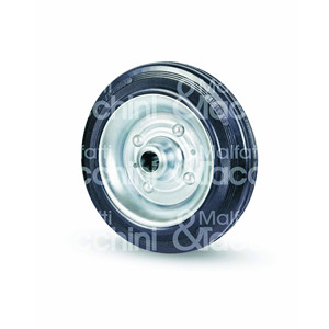Rueda de goma de repuesto Art. Bridas de acero 112 Para Art. 80 - Product Image 1