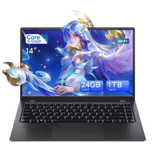 Ordinateur portable professionnel avec déverrouillage par empreinte digitale, AMD Ryzen 9 Quad Core, 24 Go, 1 To SSD+HDD, prise US, clavier rétroéclairé anglais, 144 Hz, neuf - Product Image 1