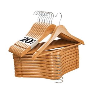 FAIT À LA MAIN MEILLEUR Haute Qualité Boutique Style a Grade Lotus Cintre En Bois Avec Encoches avec Bar Costume Cintre - Product Image 2