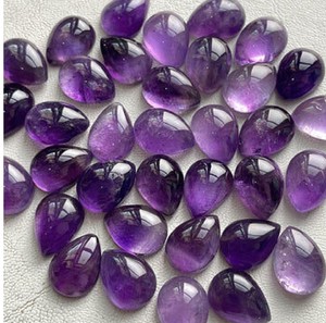 Piedra preciosa suelta de amatista púrpura de alta calidad, Ágata Natural con forma de luna de corte ovalado de 3mm - Product Image 4