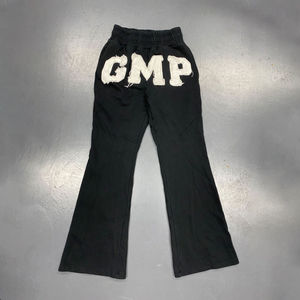 <b>Men's</b> Custom Flare Sweat Pants <b>Men's</b> Pants Washed Workout Sport <b>Trousers</b> Casual Style Side Pocket <b>Wide</b> <b>Leg</b> Design Jogger - Product Image 1