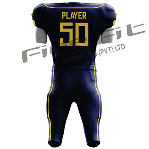 Camiseta de fútbol americano personalizada para hombre, uniforme de equipo juvenil ligero y cómodo con opción de talla grande por sublimación - Product Image 2