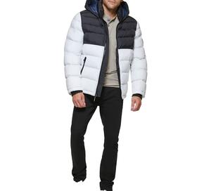 Chaqueta acolchada con logotipo bordado por encargo, abrigo de invierno grueso y cálido personalizado para exteriores, chaquetas acolchadas con burbujas para hombre - Product Image 2