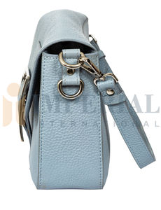 Sac à main long mini en cuir véritable à motif mignon, vintage, avec protection RFID, porte-cartes, fermeture à bouton, réglable - Product Image 5