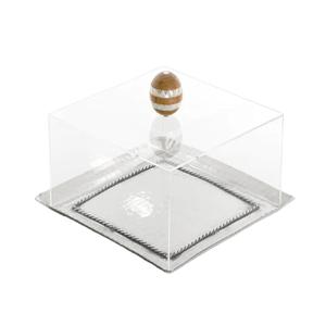 Argenterie en métal Plateau à chocolat Design marbveleux Forme personnalisée Métal Miroir Poli Plateau pour aliments - Product Image 3